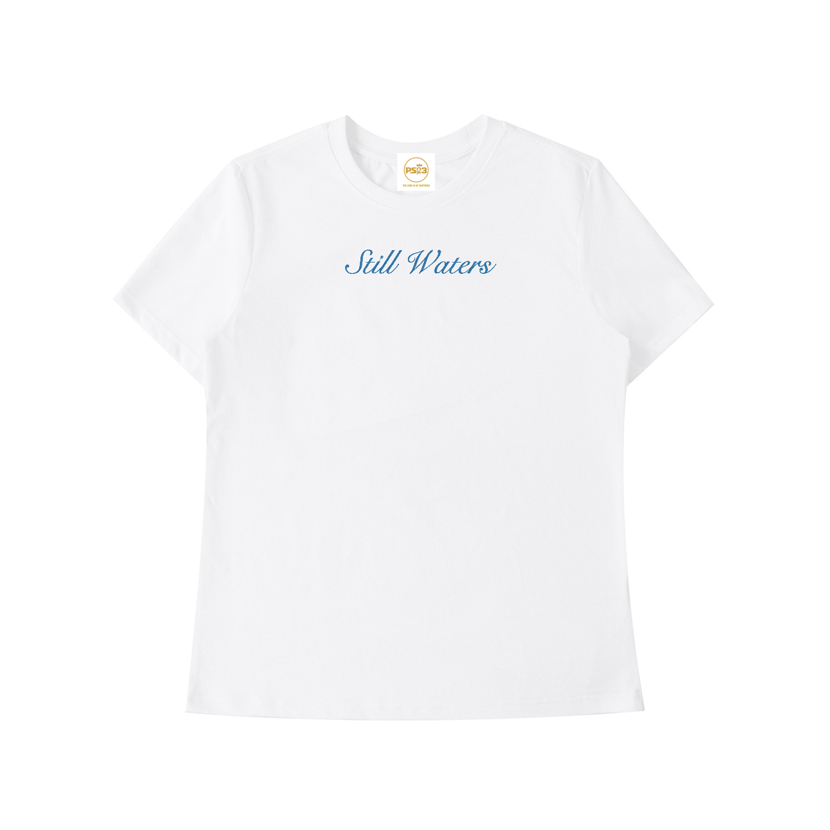 PS23 Embroidery Still Waters Women’s Standard Shoulder T-Shirt