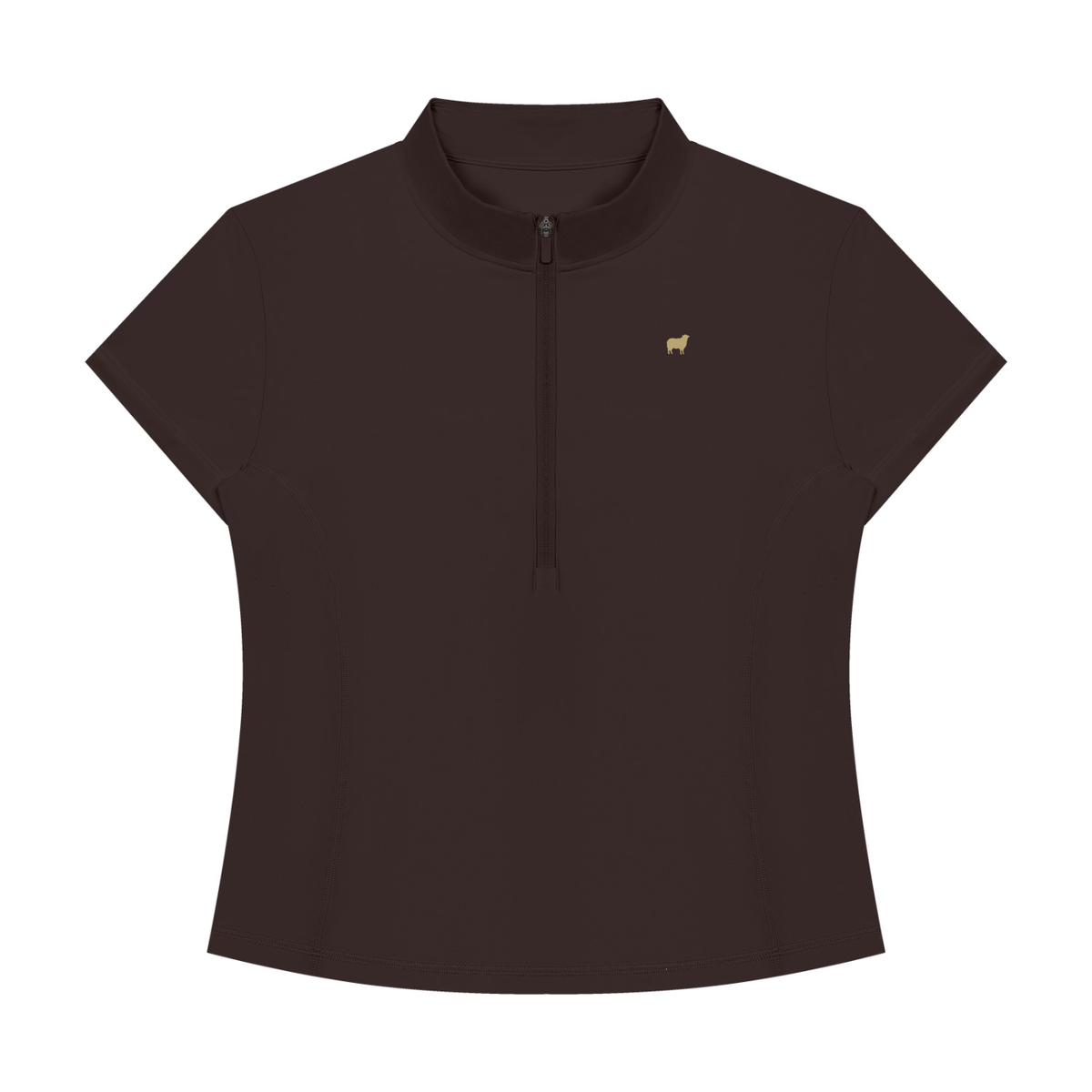 PS23 Sheep Women's Yoga Quarter-Zip Mock Neck T-Shirt