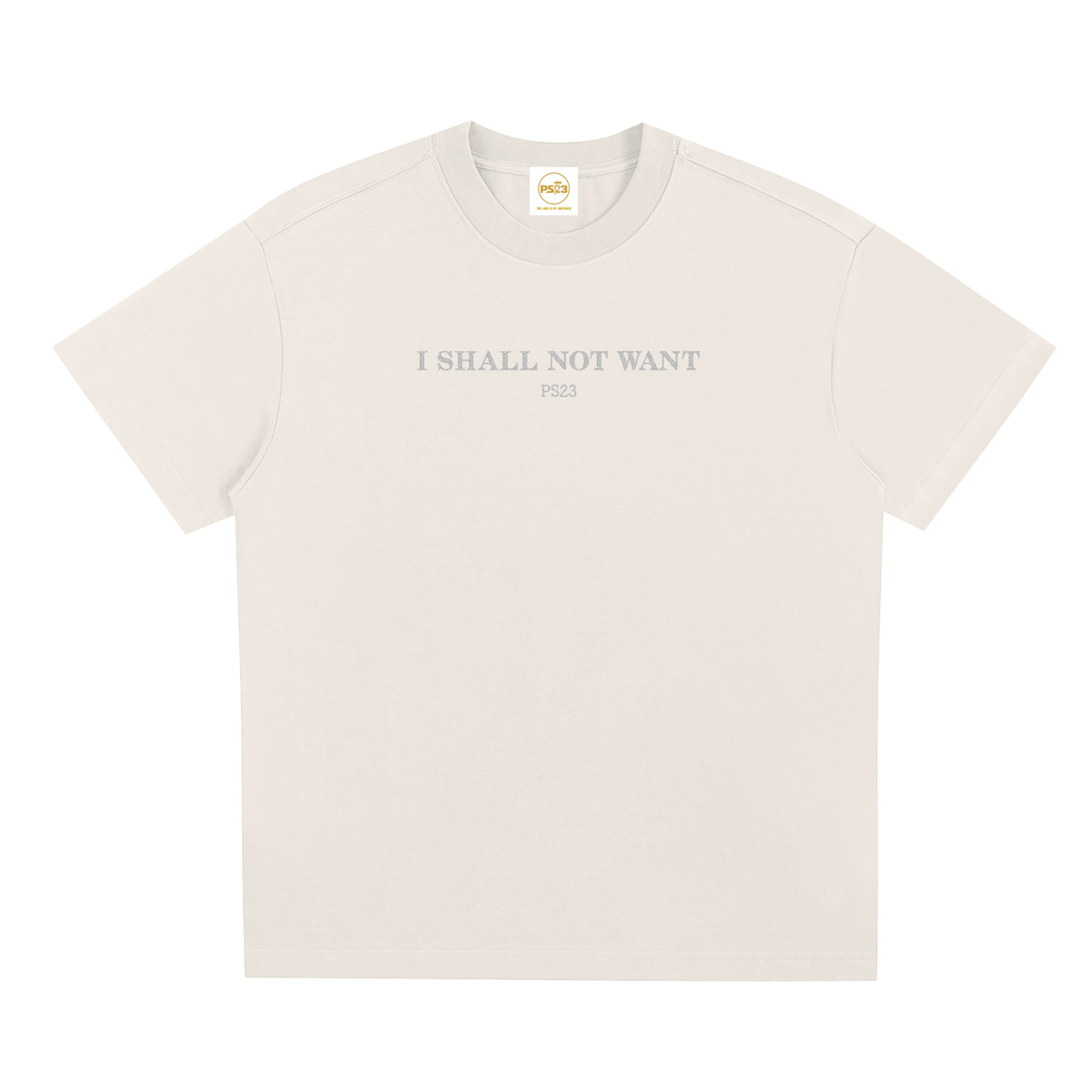 PS23 Embroidery I Shall Not Want Sorona Quick Dry T Shirt