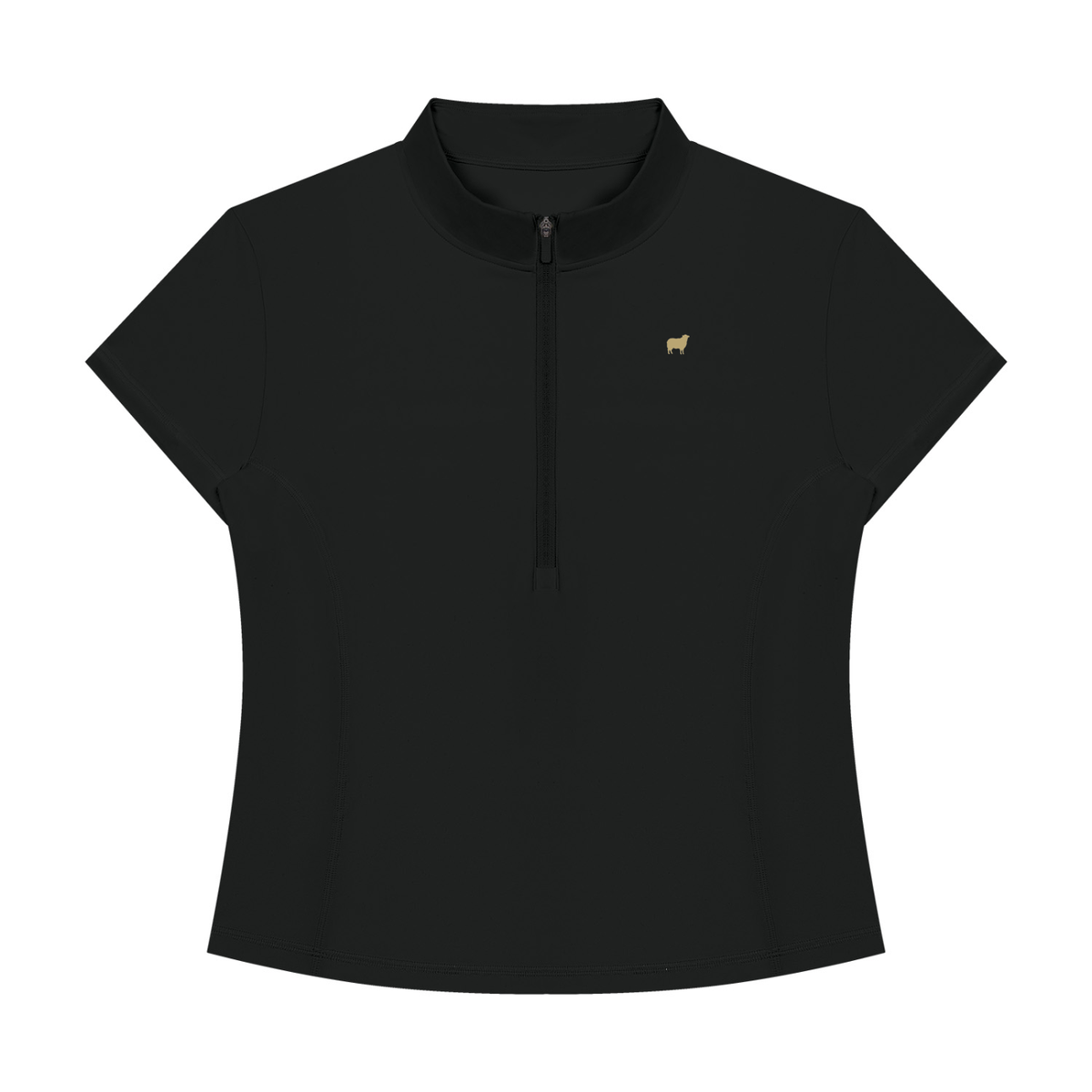 PS23 Sheep Women's Yoga Quarter-Zip Mock Neck T-Shirt