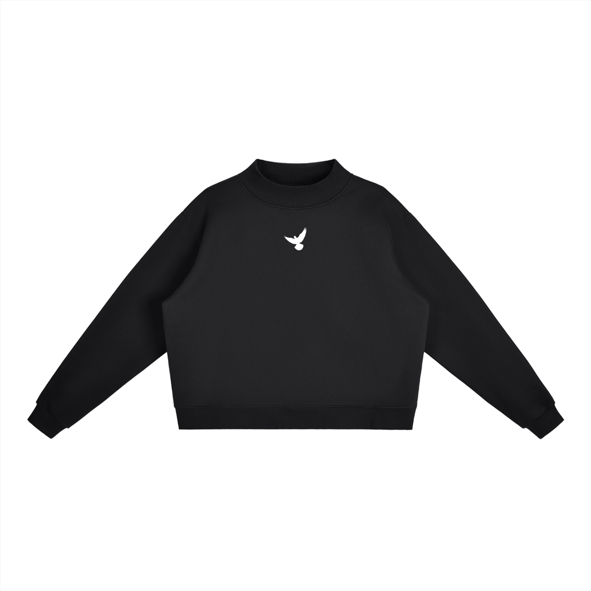 PS23 Dove Women’s Fleece Mock-Neck Crew Sweatshirt