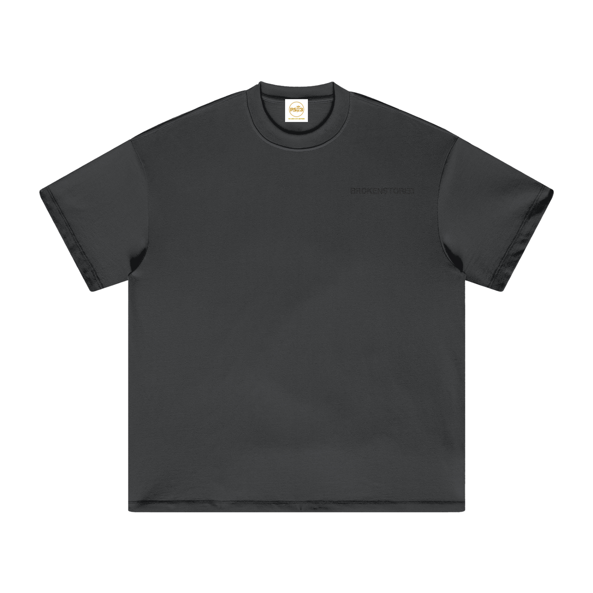 PS23 Embroidery Brokenstored Oversized Heavyweight T Shirt