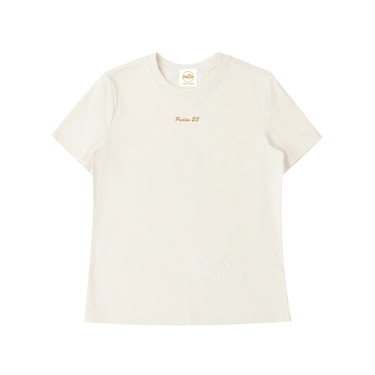 PS23 Embroidery Psalm 23 Women’s Standard Shoulder T-Shirt