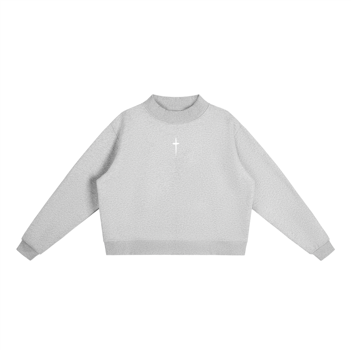 PS23 The Cross Women’s Fleece Mock-Neck Crew Sweatshirt
