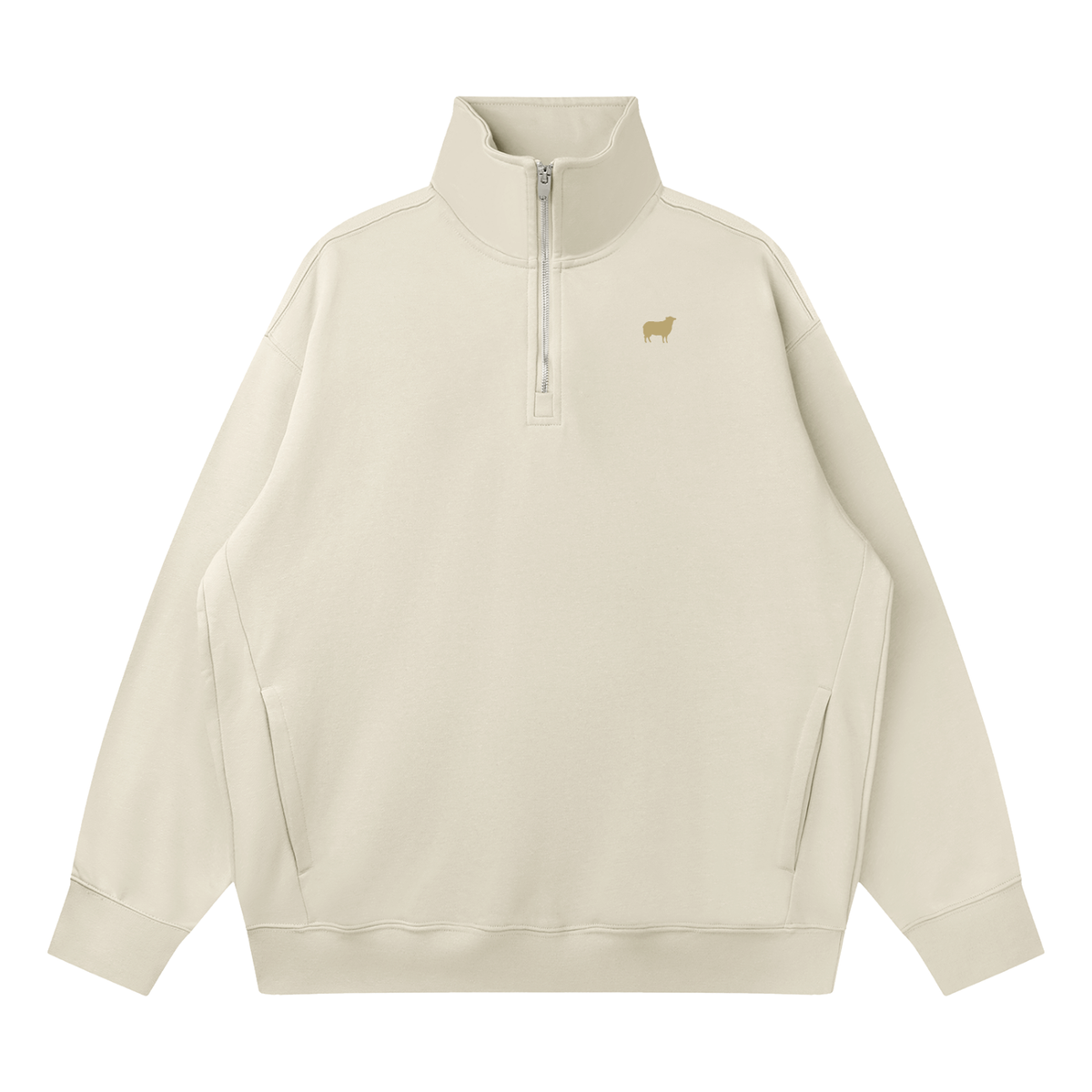 PS23 Sheep Quarter-Zip Drop Shoulder Sweatshirt