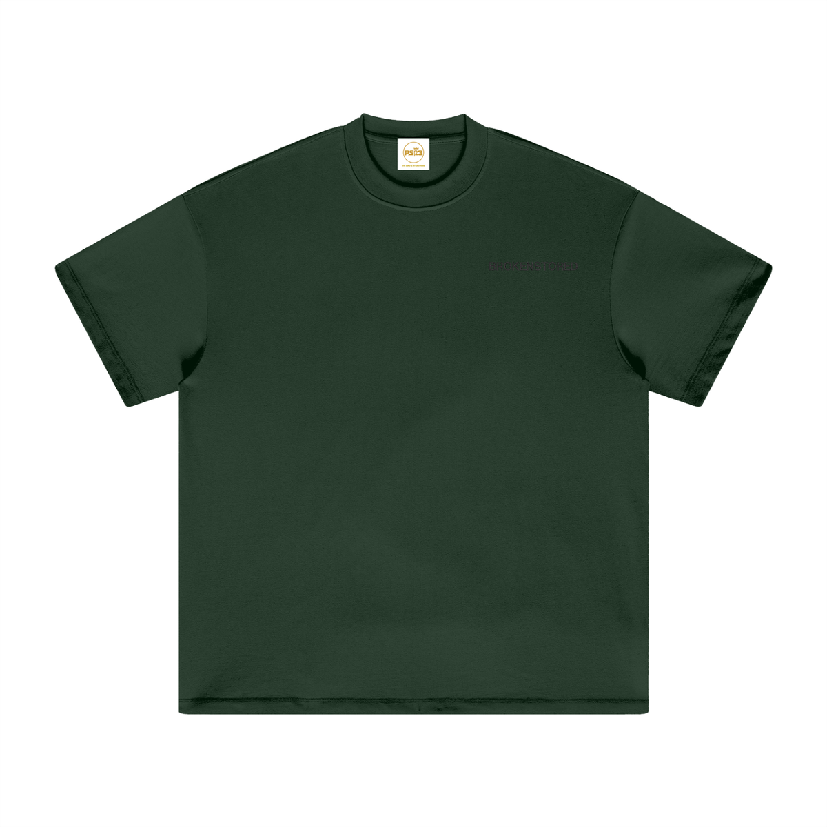 PS23 Embroidery Brokenstored Oversized Heavyweight T Shirt