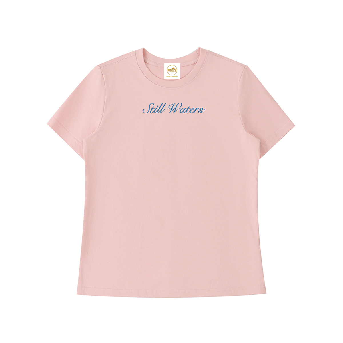 PS23 Embroidery Still Waters Women’s Standard Shoulder T-Shirt