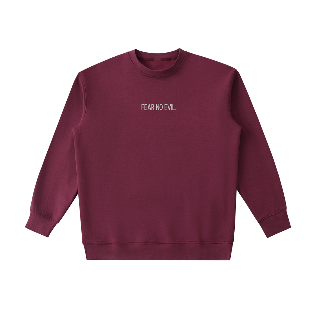 PS23 Embroidery Fear no evil Essential Heavyweight Crewneck Sweatshirt