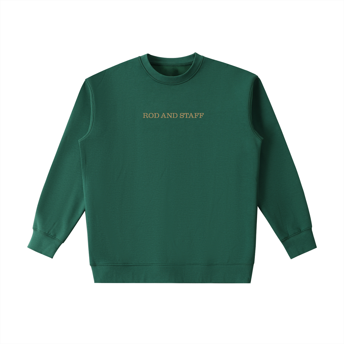 PS23 Embroidery Rod and staff Essential Heavyweight Crewneck Sweatshirt