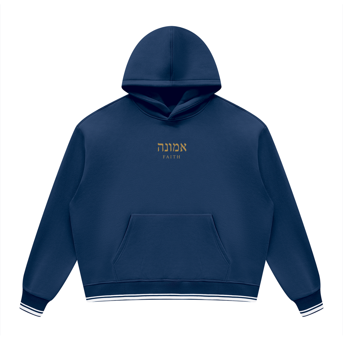 PS23 Hebrew Faith Oversized Color Block Fleece Hoodie