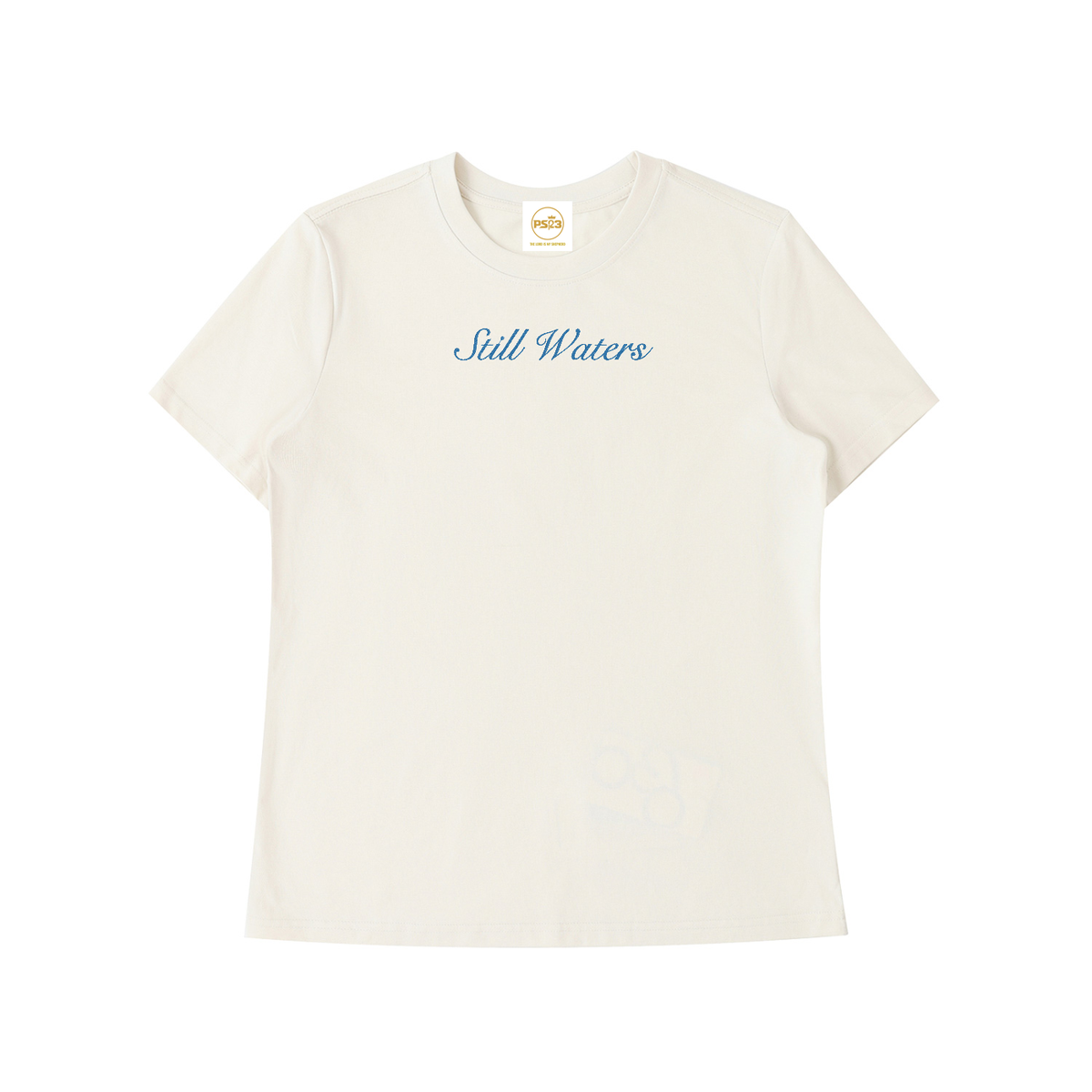 PS23 Embroidery Still Waters Women’s Standard Shoulder T-Shirt