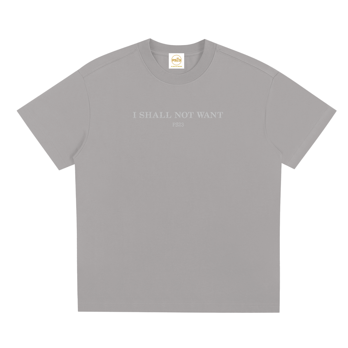PS23 Embroidery I Shall Not Want Sorona Quick Dry T Shirt
