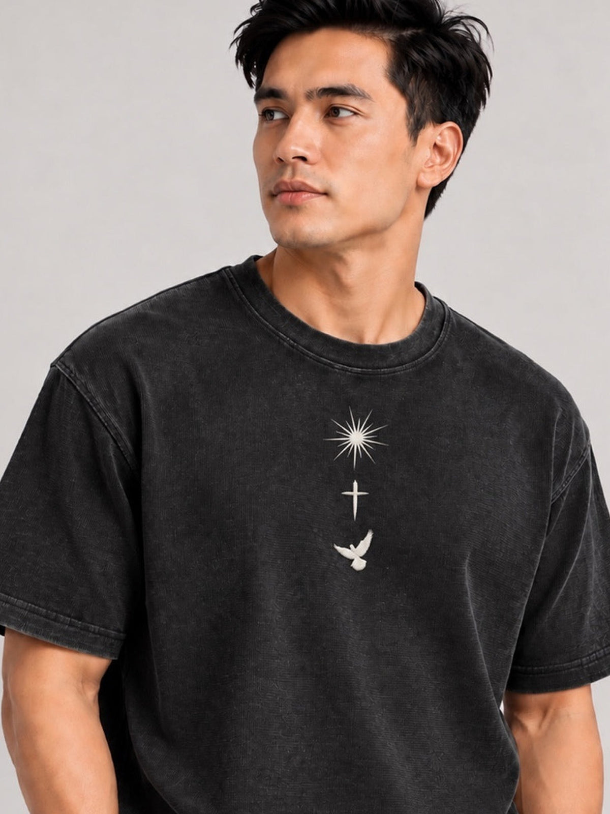 PS23 Trinity Mineral Wash Waffle Knit T-Shirt