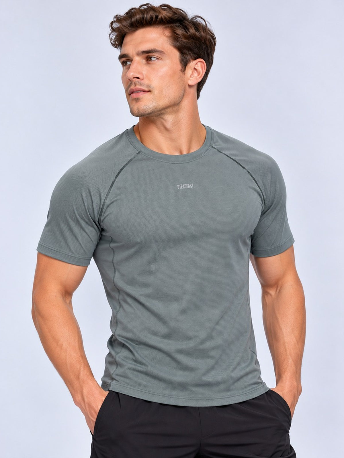 PS23 Steadfast Men’s Raglan Crewneck Coolmax T-Shirt