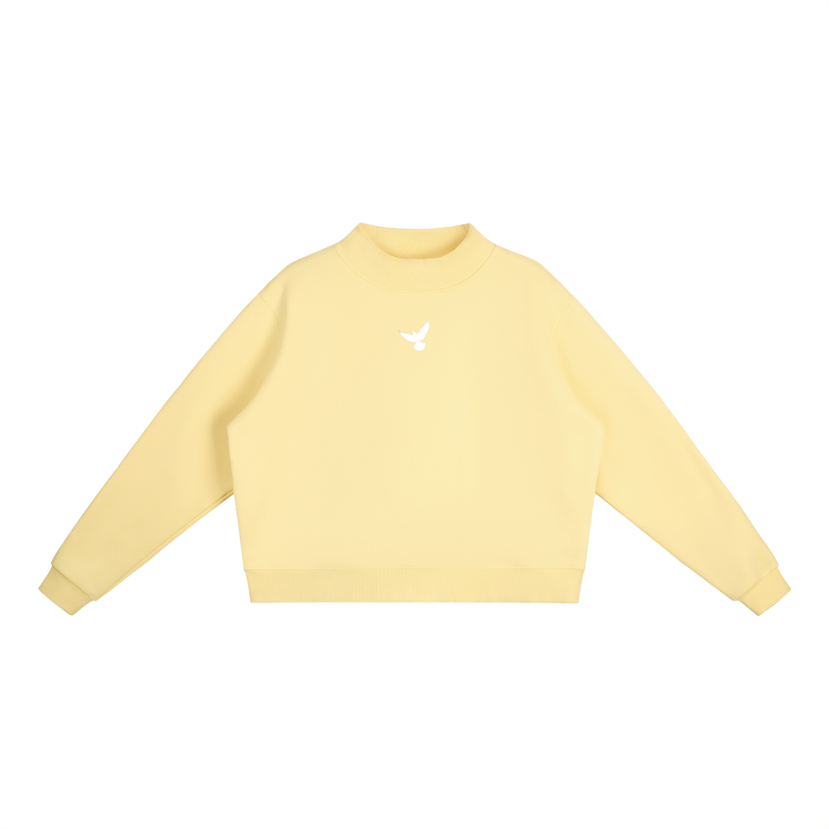 PS23 Dove Women’s Fleece Mock-Neck Crew Sweatshirt