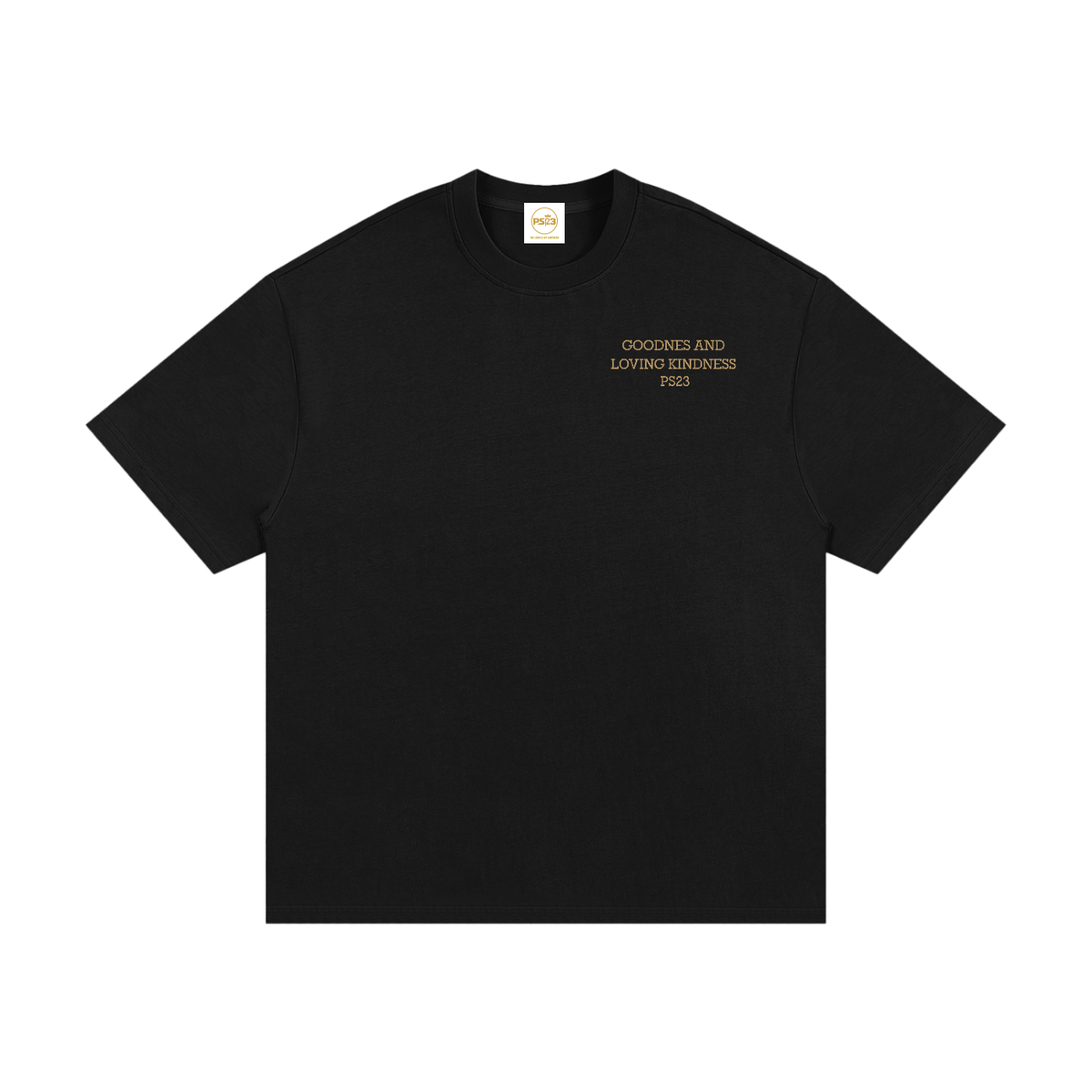 PS23 Embroidery Goodness and Loving kindness Heavyweight Cotton T-Shirt
