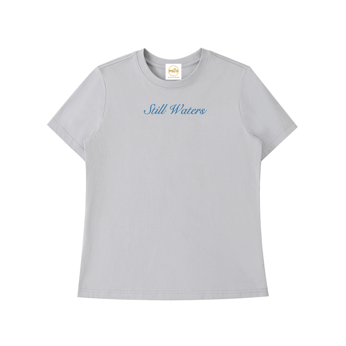 PS23 Embroidery Still Waters Women’s Standard Shoulder T-Shirt