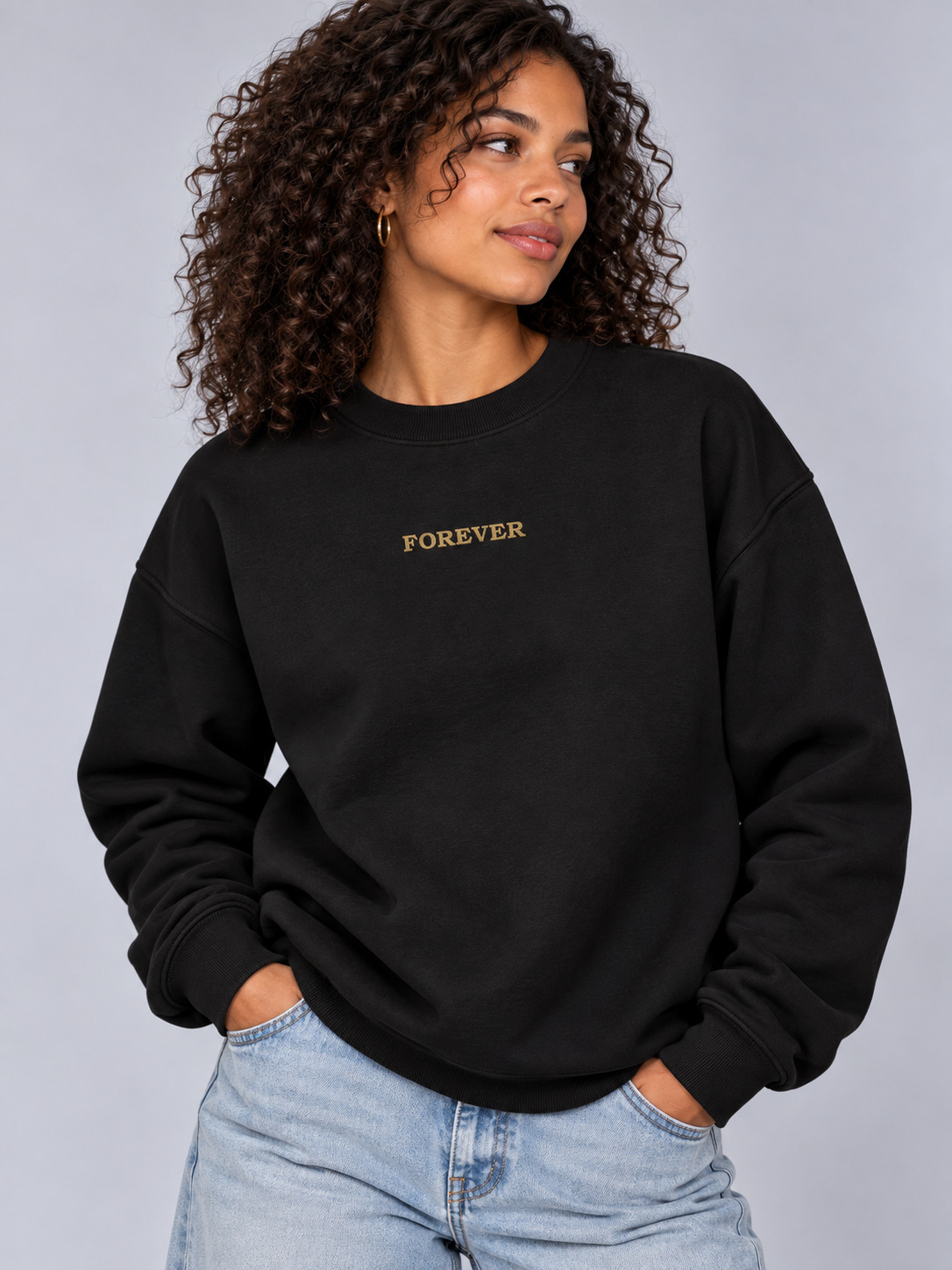 PS23 Embroidery Forever Essential Heavyweight Crewneck Sweatshirt
