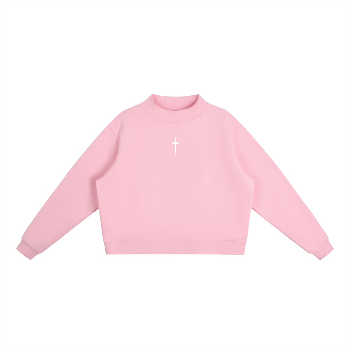PS23 The Cross Women’s Fleece Mock-Neck Crew Sweatshirt