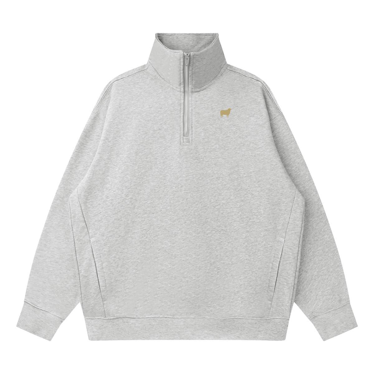 PS23 Sheep Quarter-Zip Drop Shoulder Sweatshirt