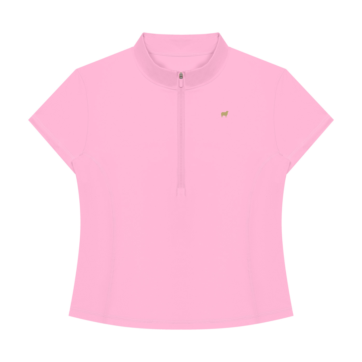 PS23 Sheep Women's Yoga Quarter-Zip Mock Neck T-Shirt