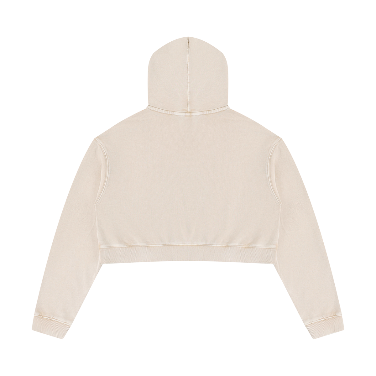 The Cross Women’s Mineral-Washed Christian Crop Hoodie