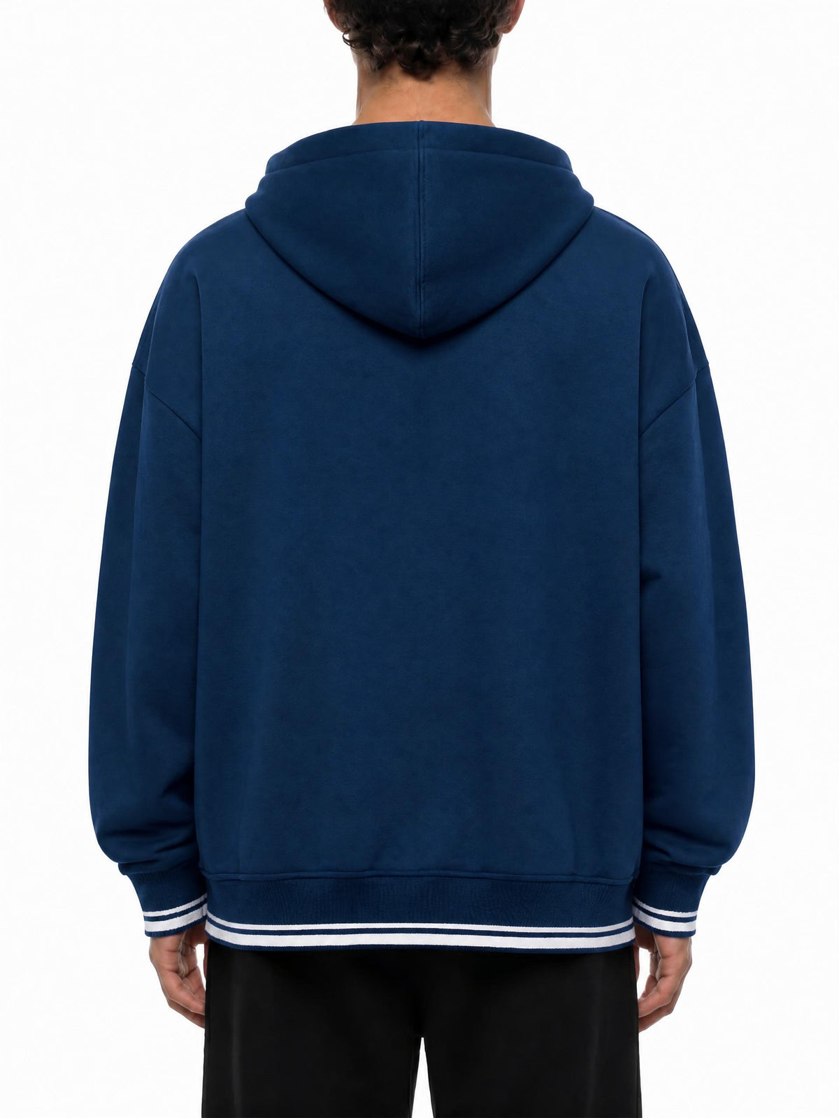 PS23 Hebrew Light Oversized Color Block Fleece Hoodie