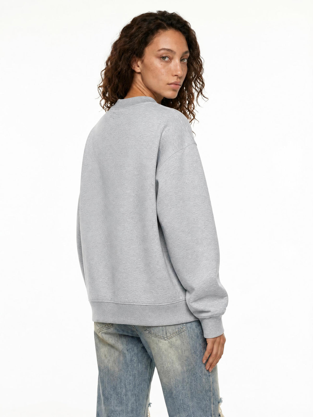 PS23 Dove Women’s Fleece Mock-Neck Crew Sweatshirt