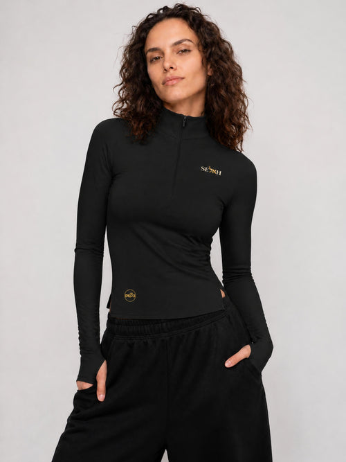 PS23 Bilingual Concept Selah Women's Quarter-Zip Yoga Pullover
