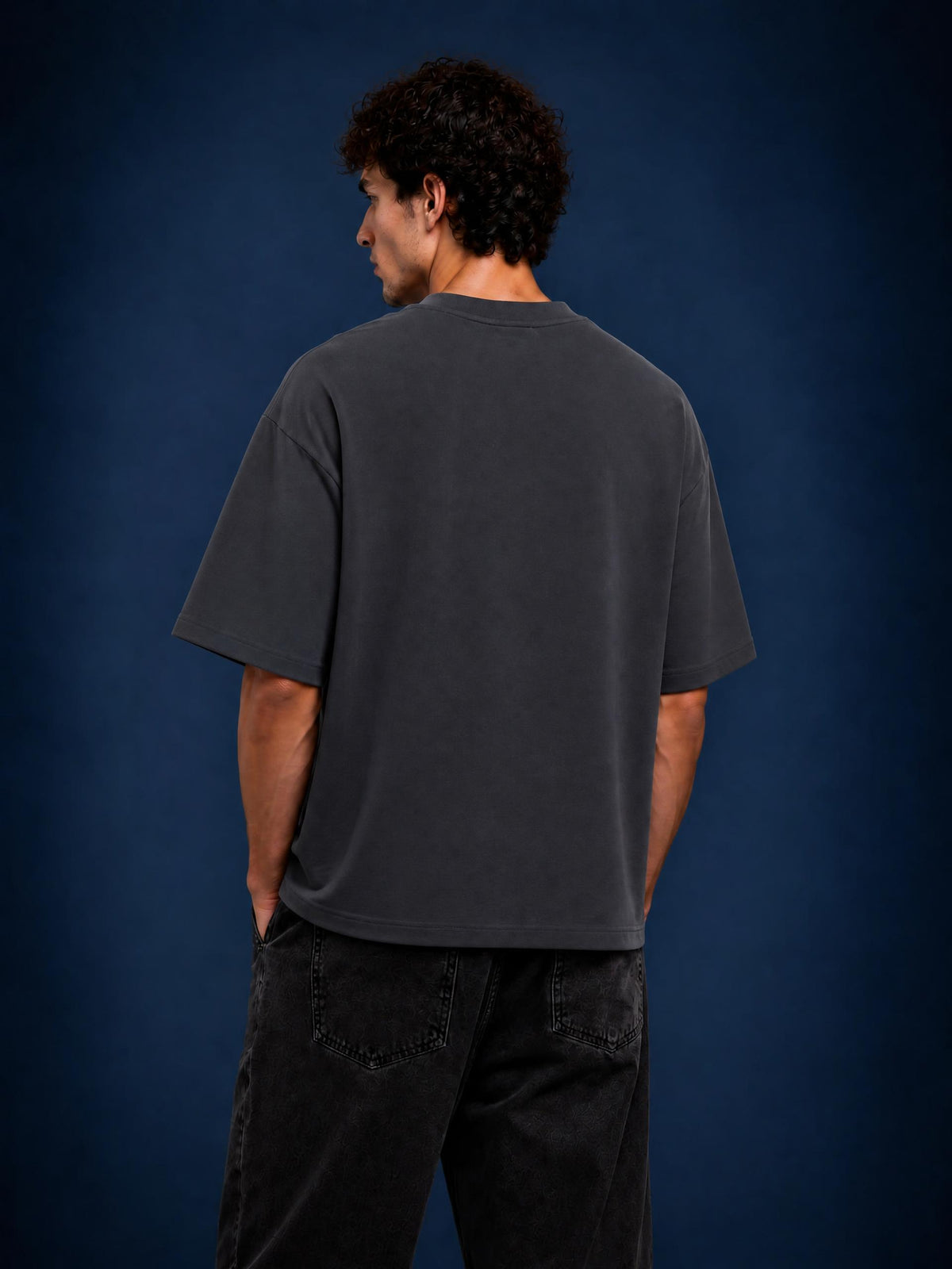 PS23 Brokenstored Grey Oversized Heavyweight T Shirt