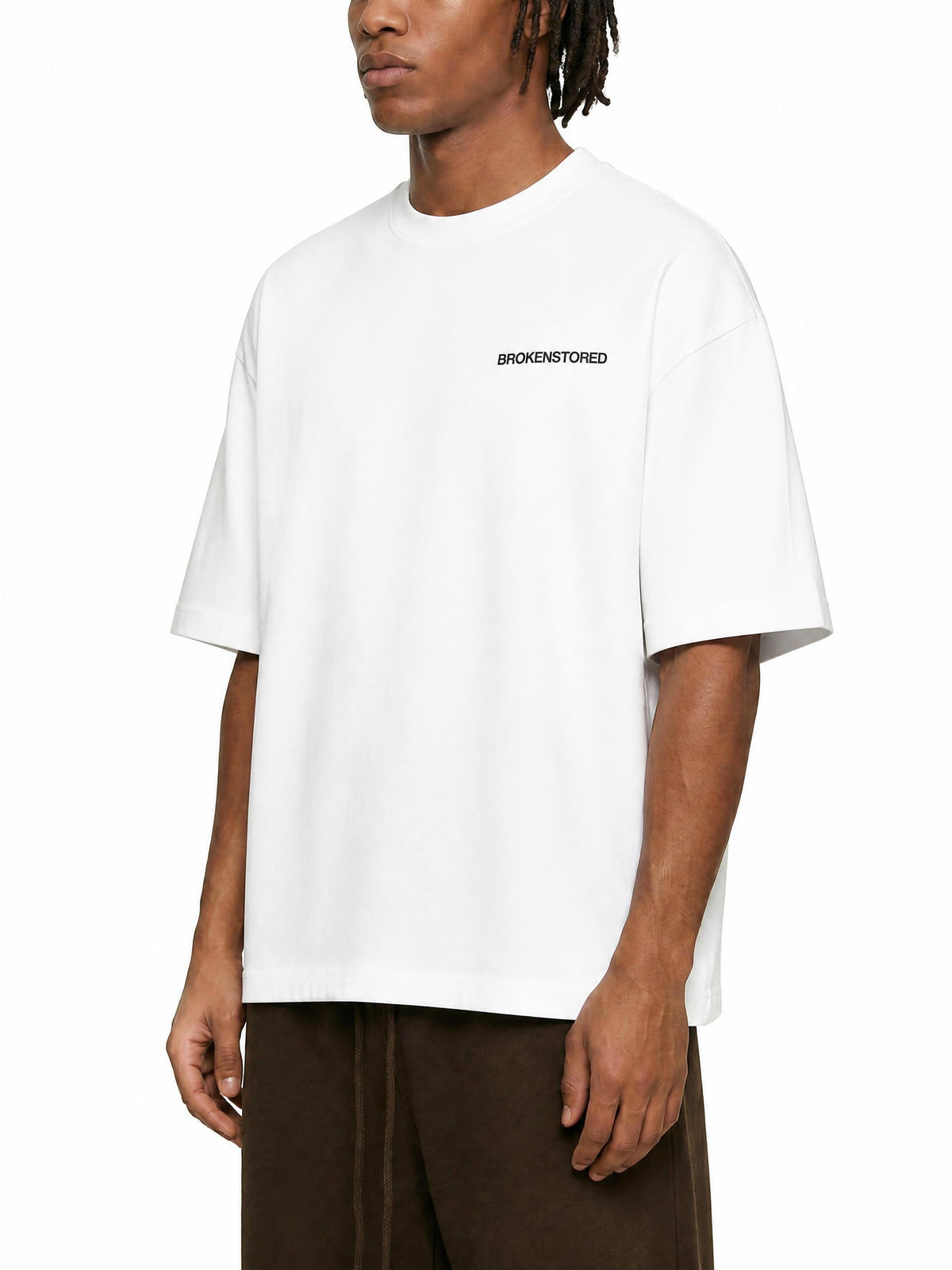 PS23 Embroidery Brokenstored Oversized Heavyweight T Shirt