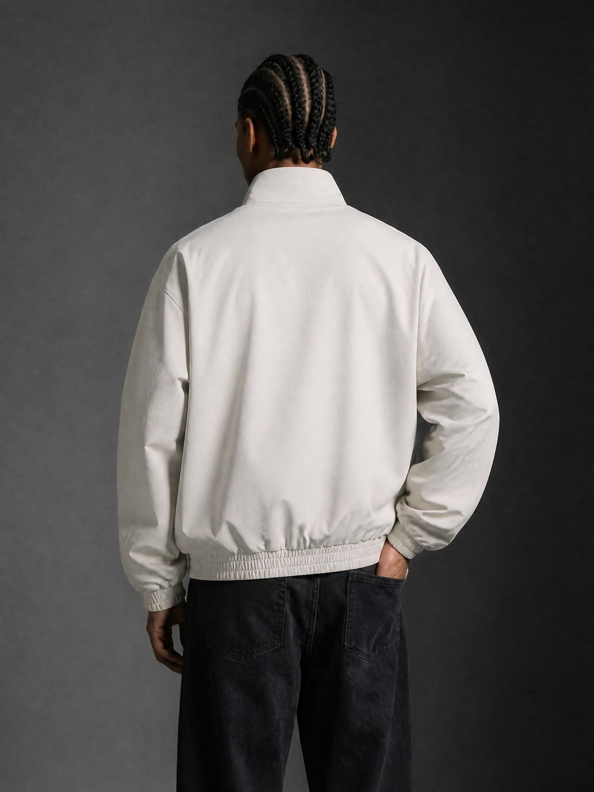 PS23 Hebrew hope Stand Collar Bomber Jacket