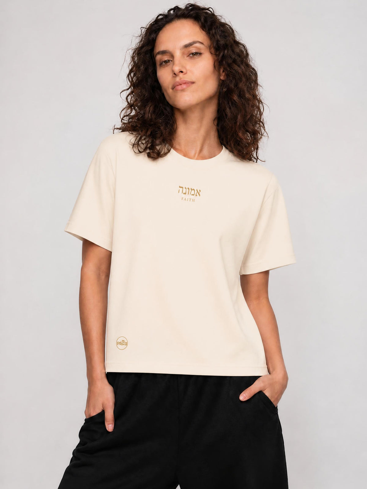 PS23 Hebrew Faith Women’s Sorona Crewneck T-Shirt