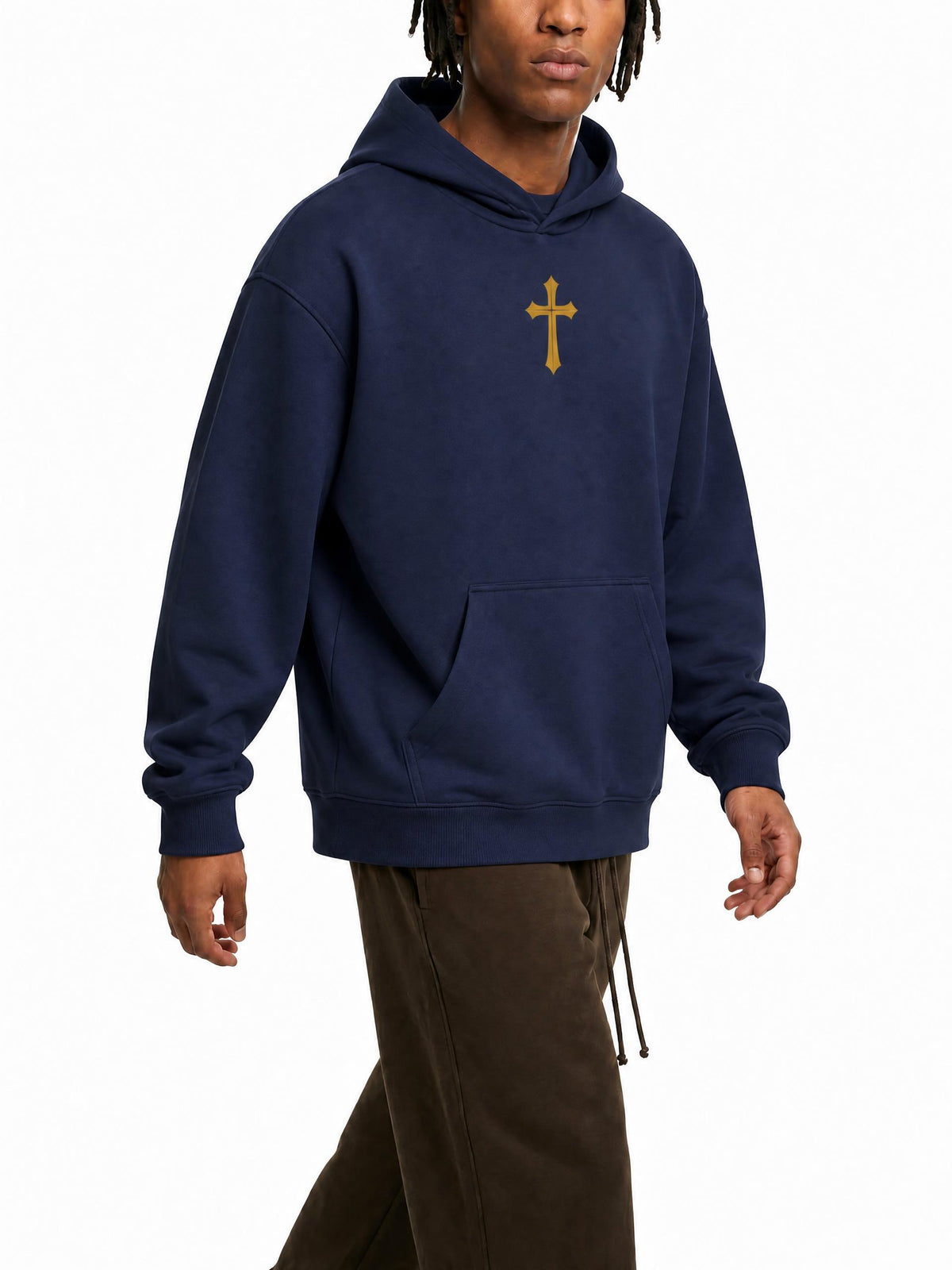 PS23 The Cross Boxy Heavyweight Drop-Shoulder Hoodie