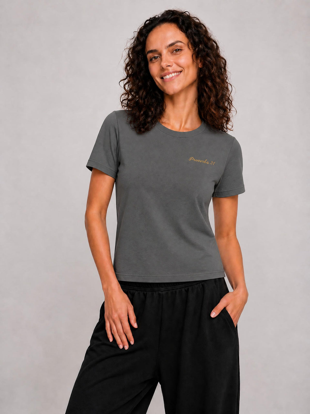 PS23 Embroidery Proverbs 31 Women’s Standard Shoulder T-Shirt