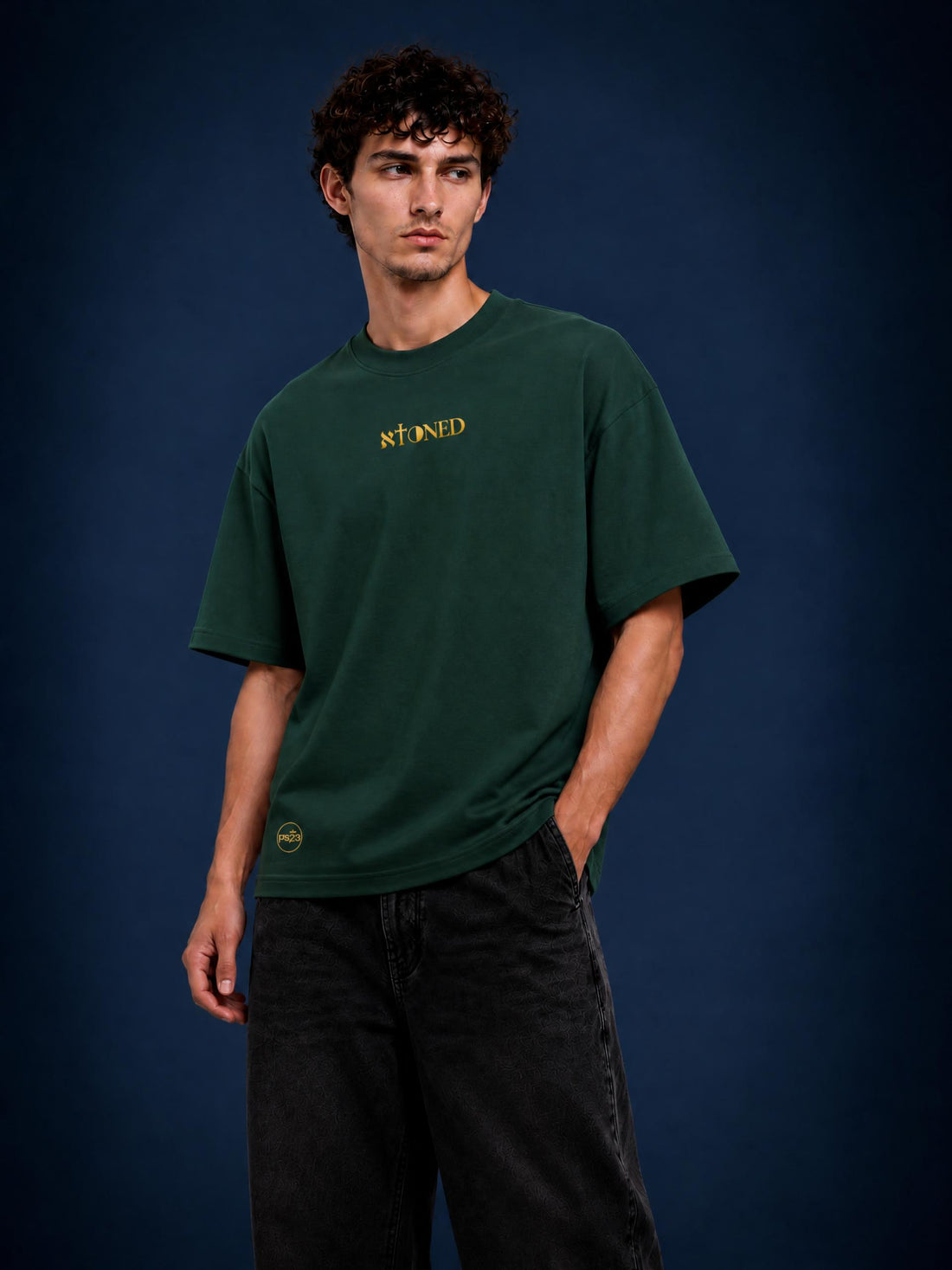 PS23 Bilingual Concept Atoned Heavyweight Boxy Oversized T-Shirt
