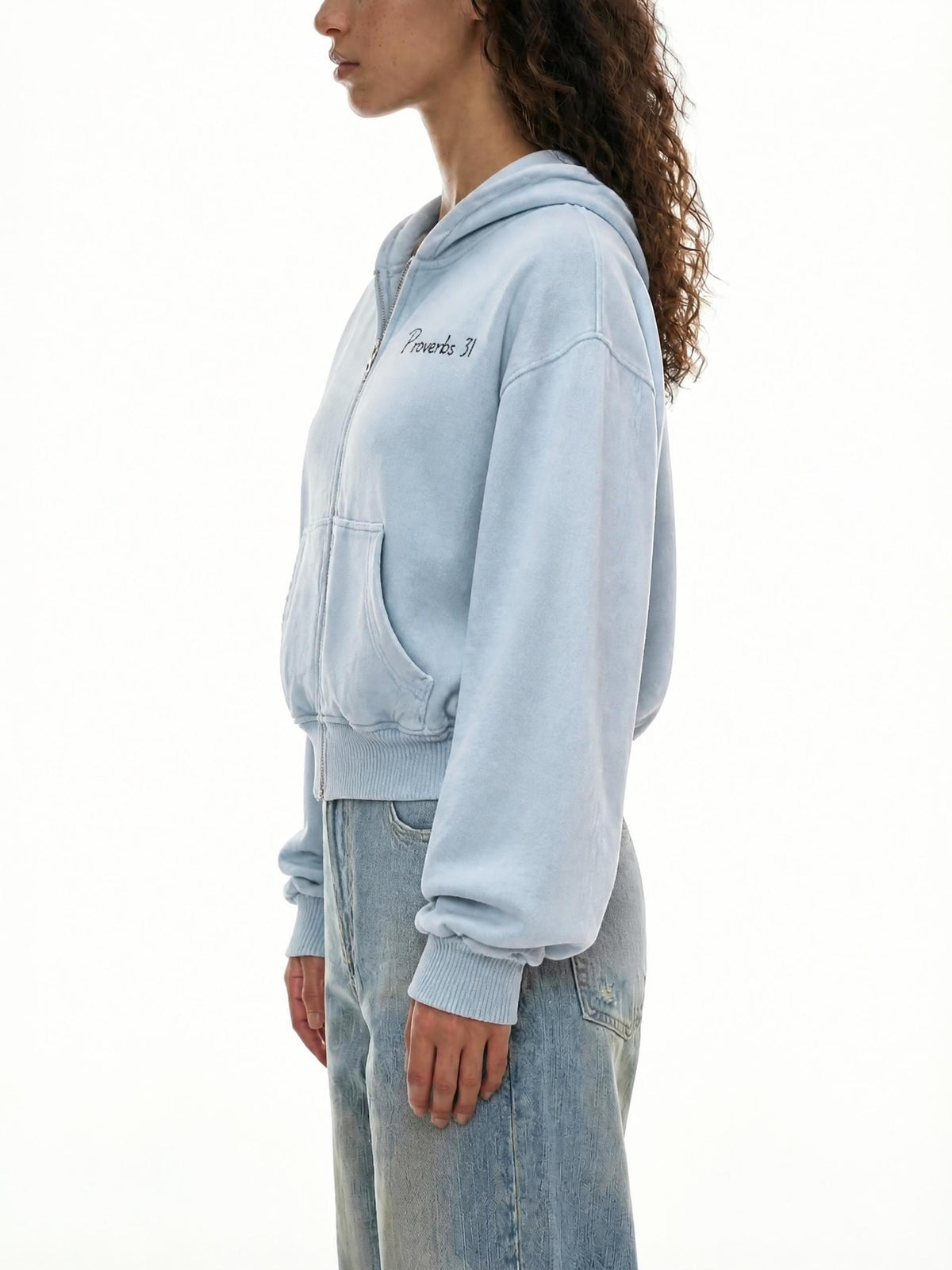 PS23 Proverbs 31 Women's Mineral Wash Full Zip Hoodie