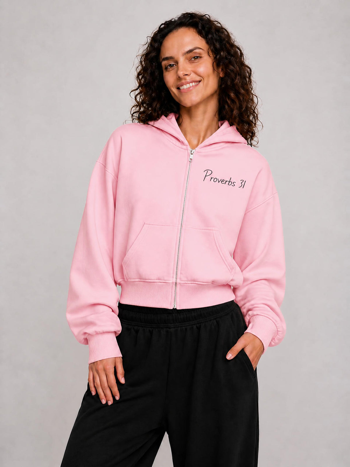 PS23 Proverbs 31 Women's Mineral Wash Full Zip Hoodie