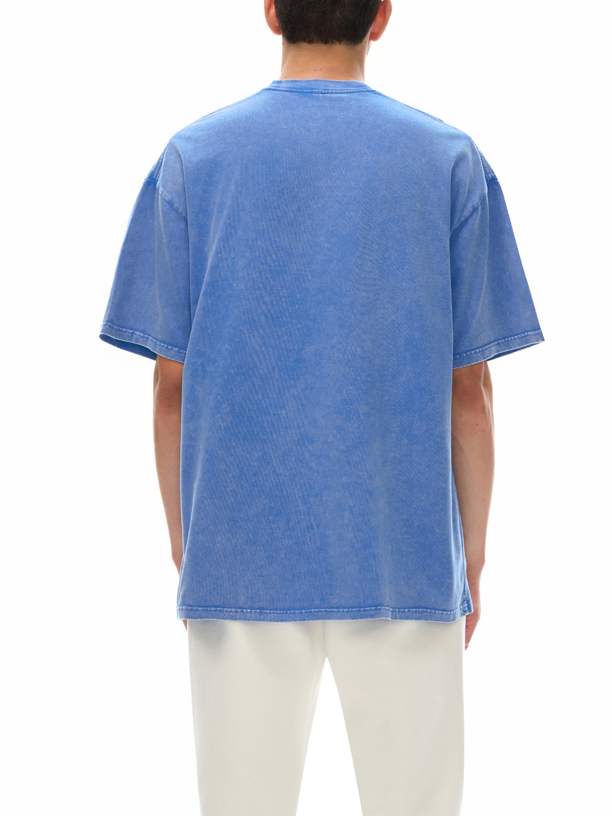 PS23 Embroidery My cup overflows Snow Washed Oversized T-Shirt