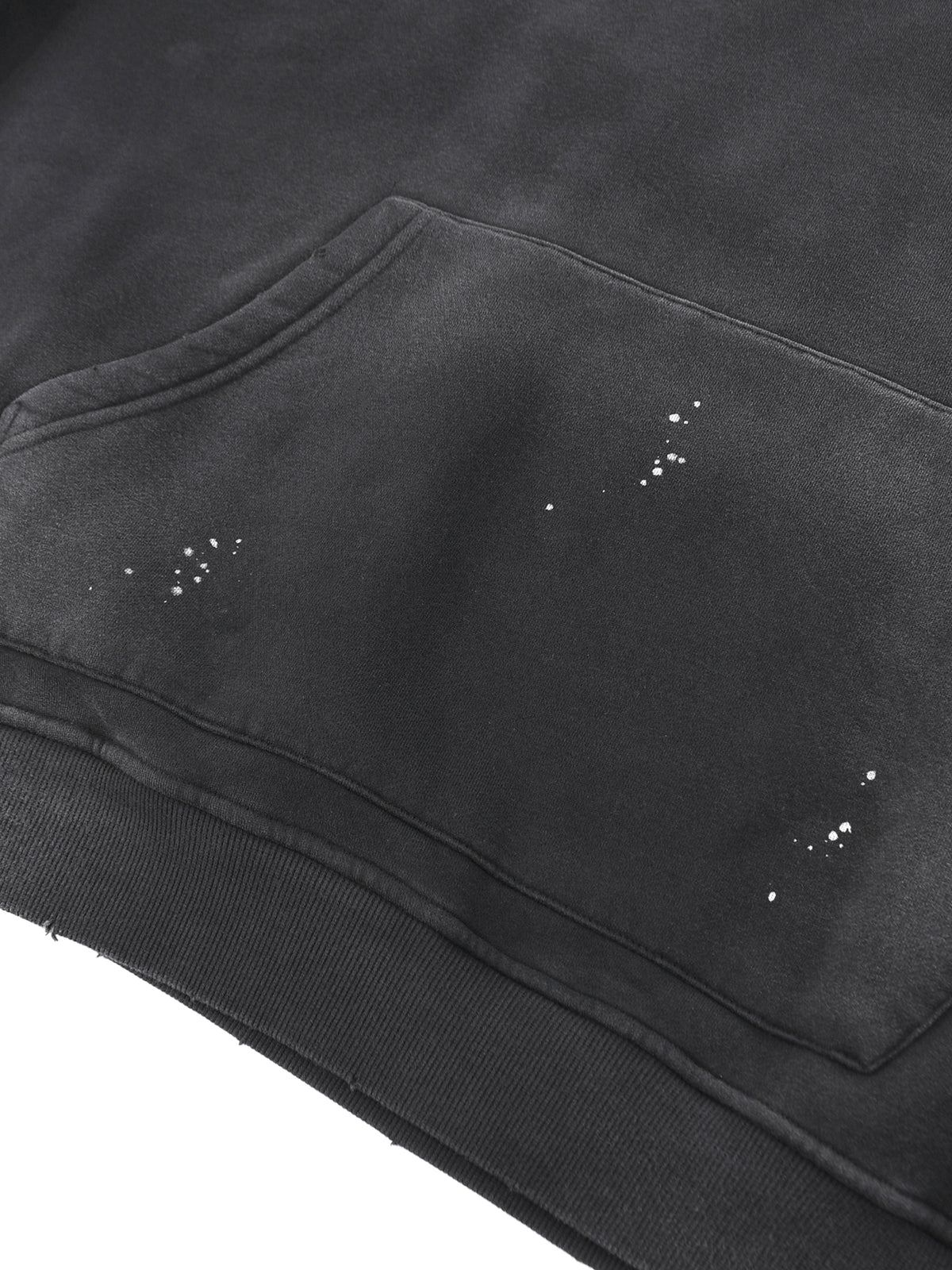 PS23 DEATHRONE Vintage Washed Frayed Fleece Hoodie