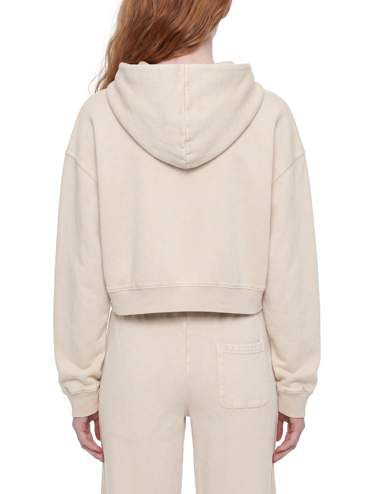 The Cross Women’s Mineral-Washed Christian Crop Hoodie