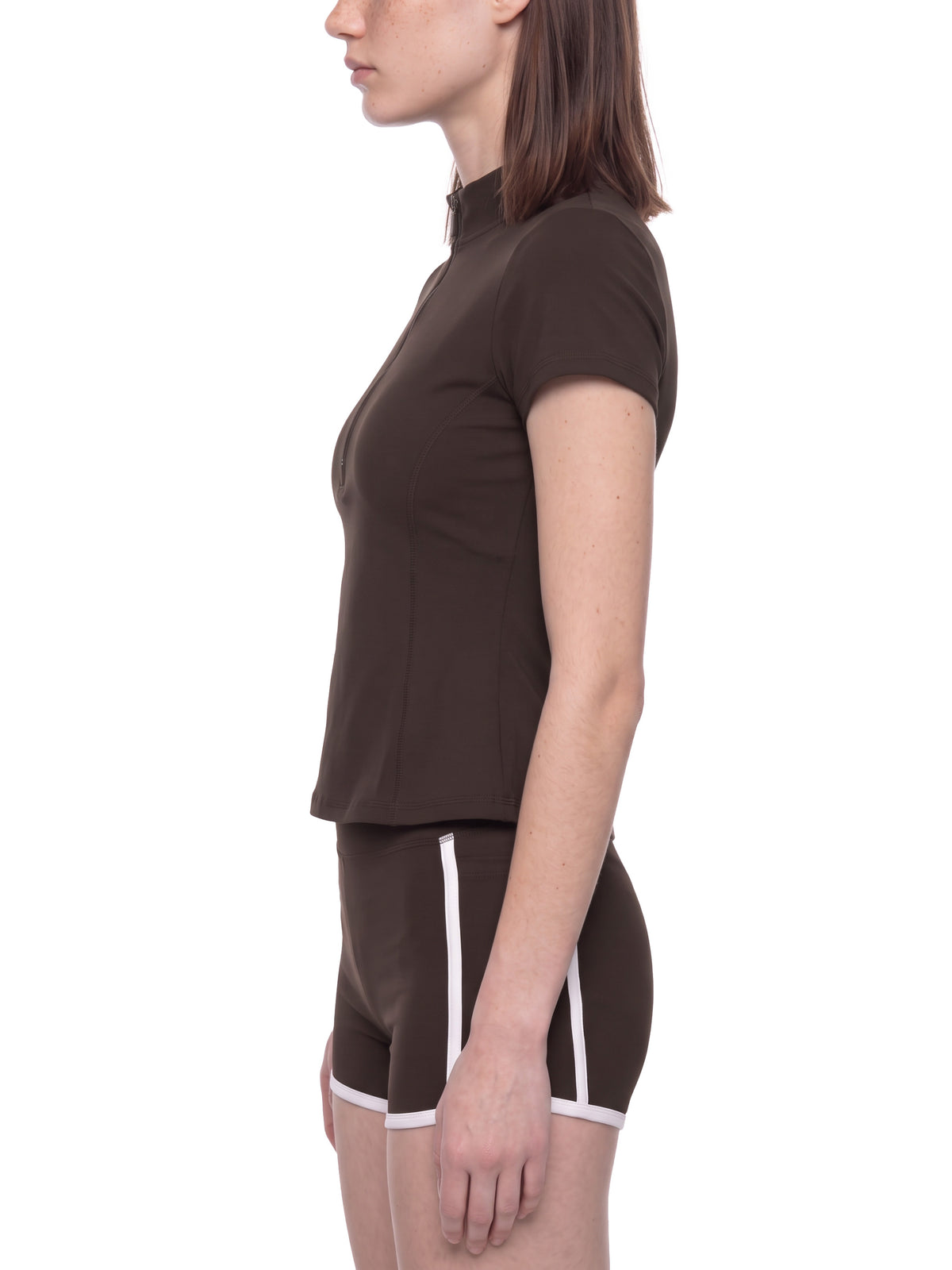 PS23 Sheep Women's Yoga Quarter-Zip Mock Neck T-Shirt